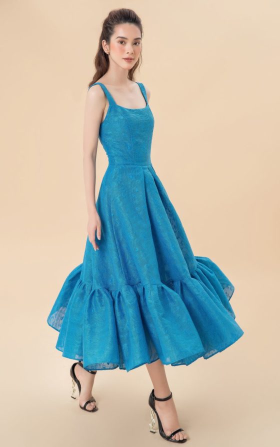 Limited Edition Blue Midi Dress 1
