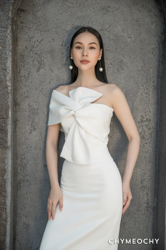 White Corset Longuette Dress 3