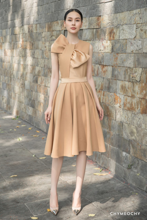 Light Brown Mini Dress 4