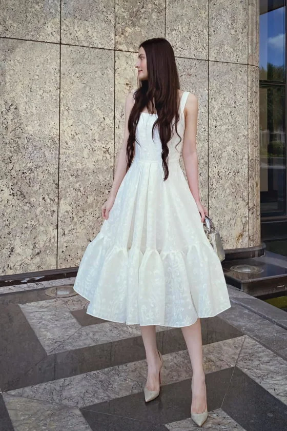 Phiên bản giới hạn White Midi Dress 1