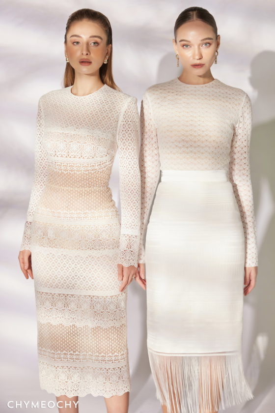 White Fringed Midi Dress 3