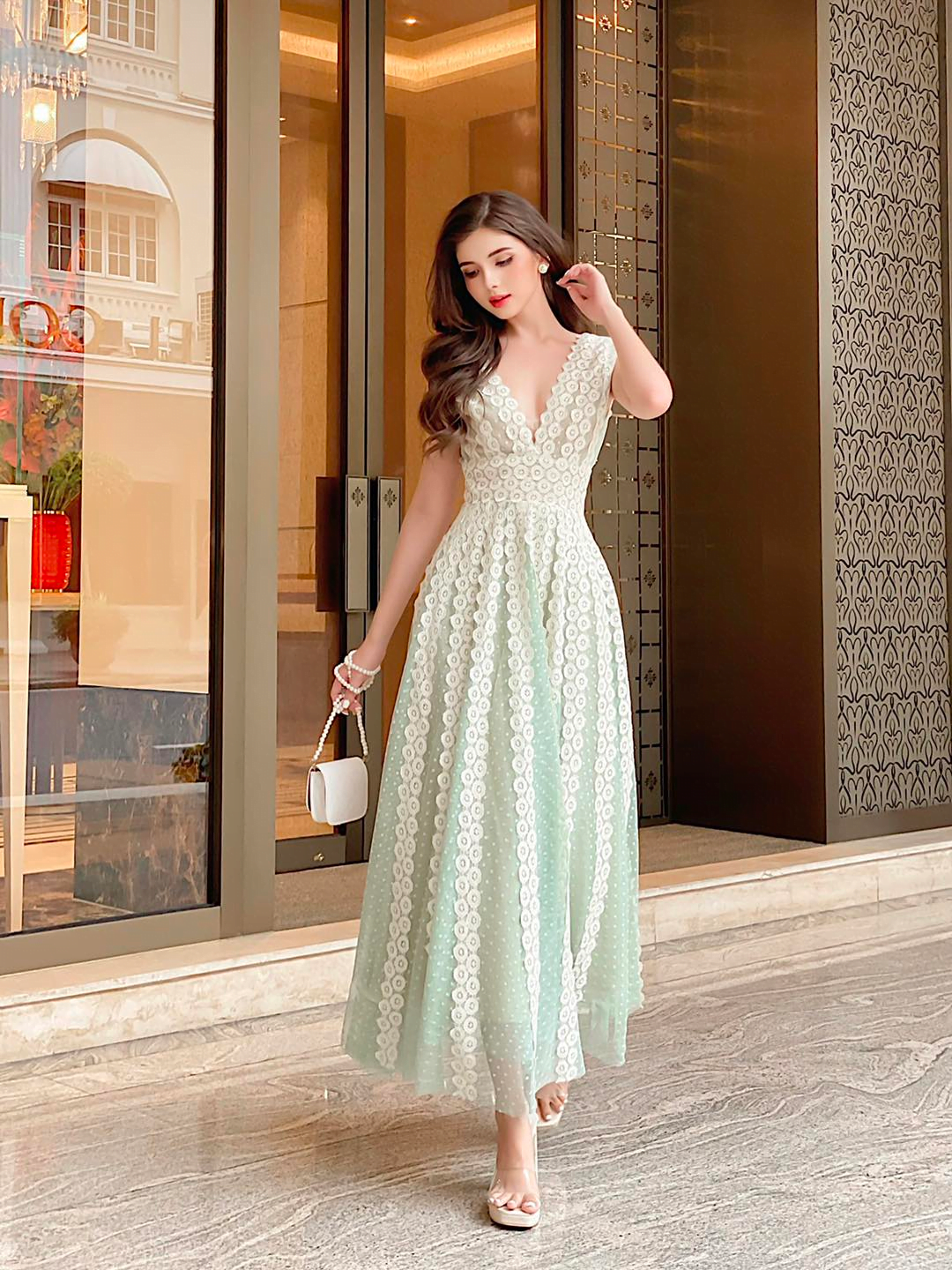 Mint Green Chloris Dress 2