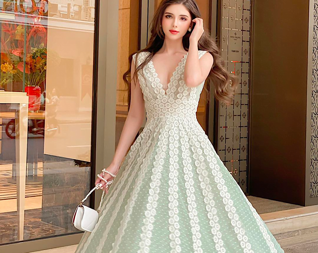 Mint Green Chloris Dress 1