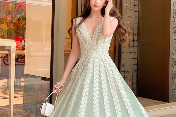 Mint Green Chloris Dress 6