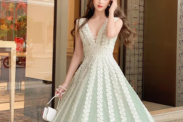 Mint Green Chloris Dress 11