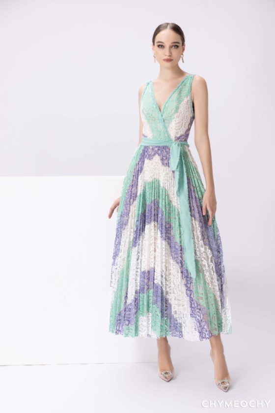 Multi-Colored Lace Dress 1