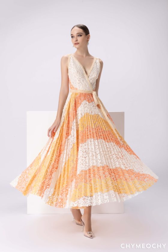 Multi-Colored Lace Dress 3
