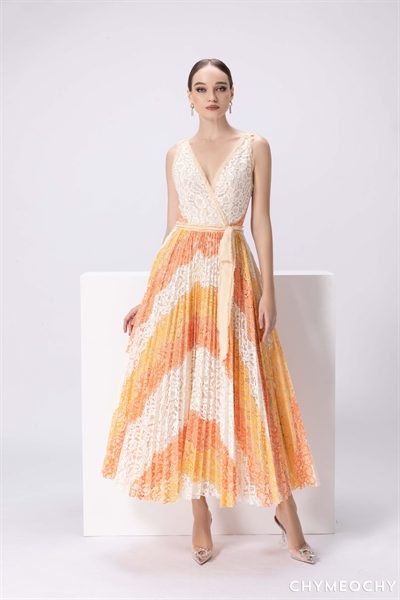 Multi-Colored Lace Dress 2