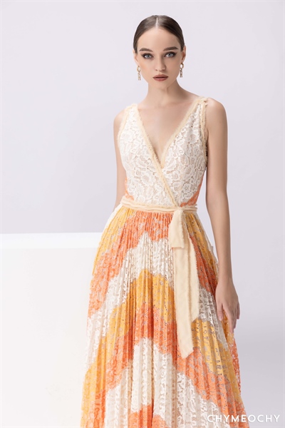 Multi-Colored Lace Dress 1
