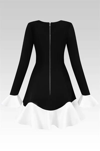 W - Jabott' Mini Dress - Hình ảnh 2