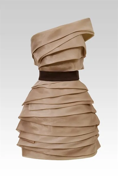 W - One Shoulder Organza Dress