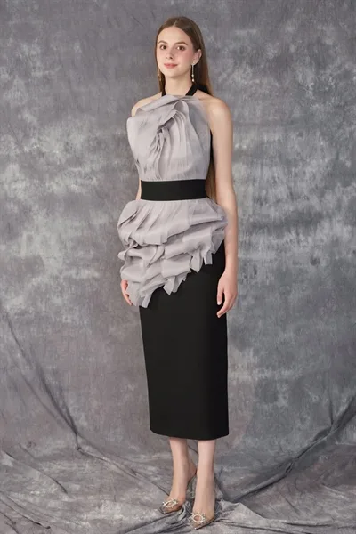 W - Wisteria Falling Midi Dress - Image 3