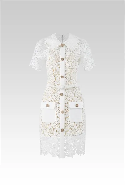 W - Ivory Blossom Lace Dress