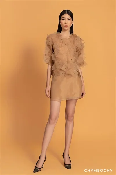 W - Set Mid Sleeves Organza - Image 3