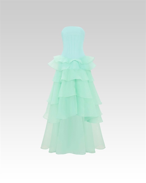 W - Mint Cascade Gown