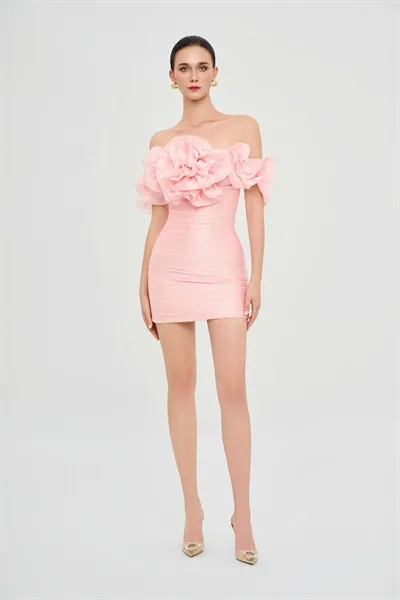 W - Acapella Rose Dress - Image 4
