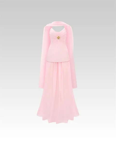 Home 5 CHYMEOCHY W - Rose Éventail Gown