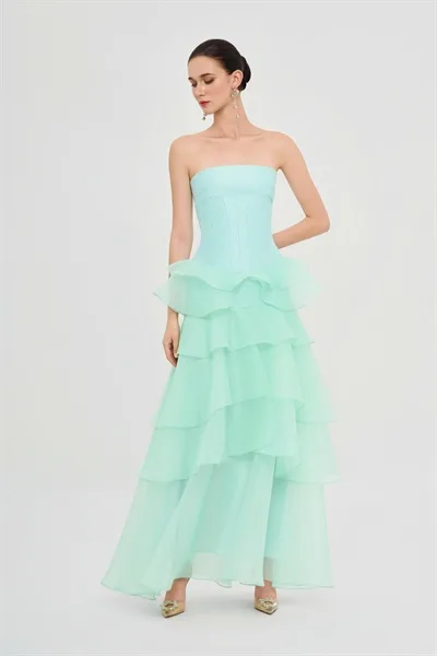 W - Mint Cascade Gown - Image 4