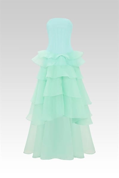 W - Mint Cascade Gown